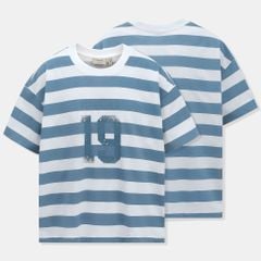 Áo Thun Nam Hoạ Tiết Blue Horizon Form Oversize