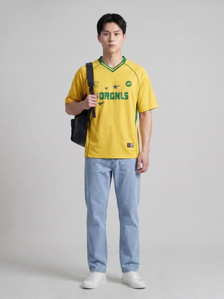 Áo Thun Nam Golden Squad Form Boxy