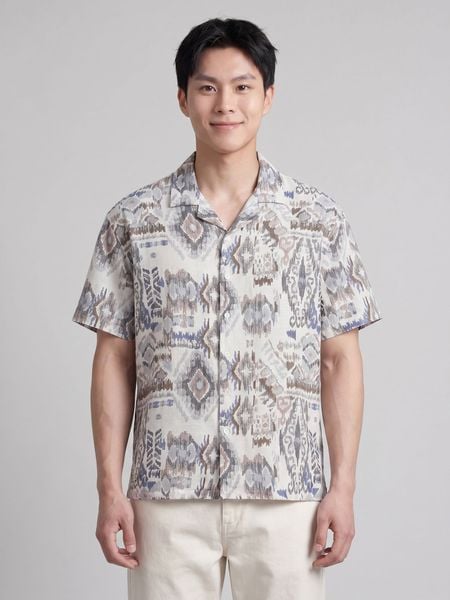 Áo Sơ Mi Nam Tay Ngắn Summer Tribal Form Relaxed