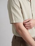 Áo Sơ Mi Nam Tay Ngắn Linen Cuban Sandrift Form Relaxed