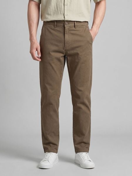 Quần Kaki Nam Simple Form Slim Straight