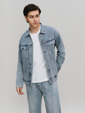 Áo Khoác Nam Trucker Denim ICDN Tag Form Regular