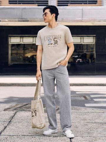 Áo Thun Nam Hoạ Tiết Disney Chip'N'Dale Form Regular