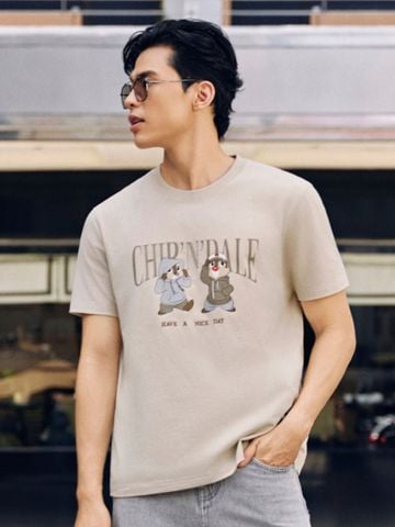 Áo Thun Nam Hoạ Tiết Disney Chip'N'Dale Form Regular