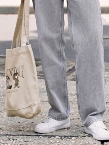 Túi Tote Nam Canvas Disney Cheer Up