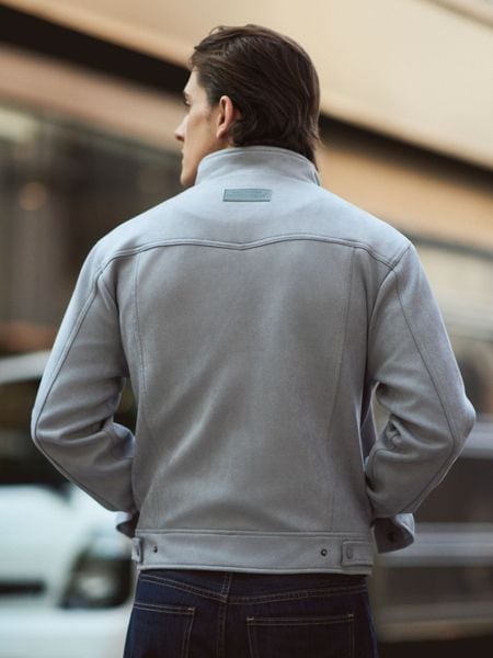 Áo Khoác Nam Da Lộn Stonewell Form Regular