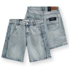 Quần Short Jean Nam Trim Edge Form Loose