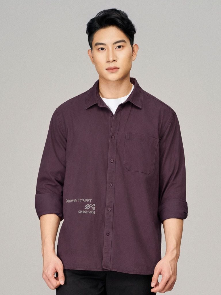 Áo Sơ Mi Nam Tay Dài Monotype Form Regular