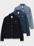 Áo Khoác Jeans Nam Drafting All Black Basic Form Regular