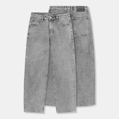 Quần Jean Nam Grey Form Baggy