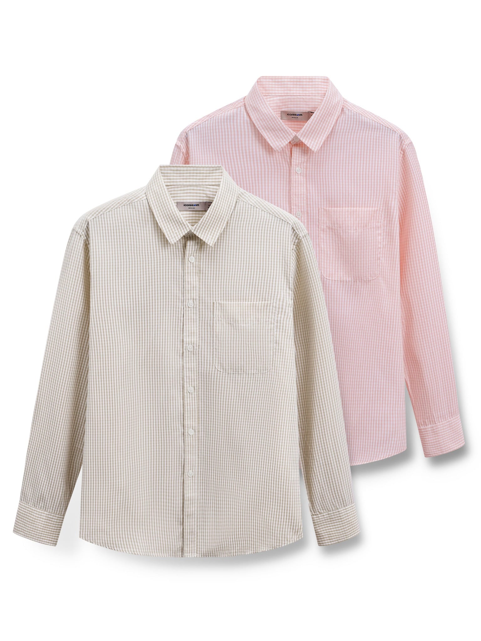 Áo Sơ Mi Nam Cotton Tay Dài Soft Touch Gingham Form Regular
