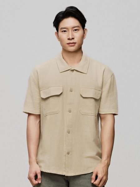 Áo Sơ Mi Nam Tay Ngắn Double Pocket Form Relax