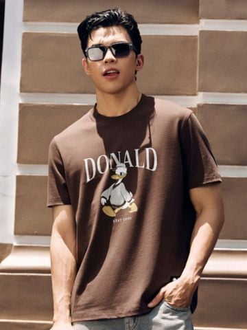 Áo Thun Nam Hoạ Tiết In Disney Donald Form Regular