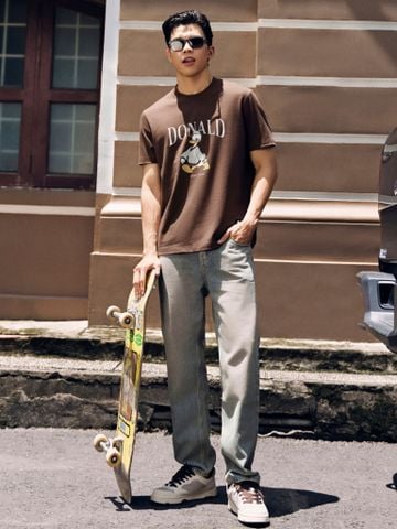 Áo Thun Nam Hoạ Tiết In Disney Donald Form Regular