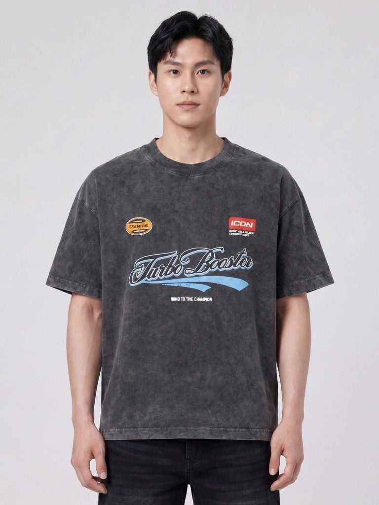 Áo Thun Nam Turbo Booster Form Boxy