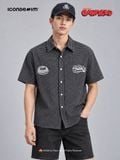 Áo Sơ Mi Nam Tay Ngắn Garfield Preppy Paws Check Form Relaxed