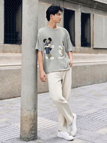 Áo Thun Nam Hoạ Tiết Disney Stay Cool Form Boxy