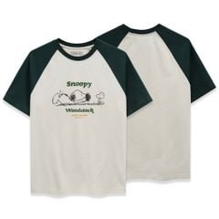 Áo Thun Nam Raglan Peanuts Memories Form Regular