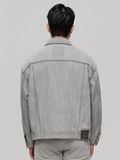 Áo Khoác Jeans Nam Siêu Nhẹ ICON105 Lightweight Form Loose Light Grey