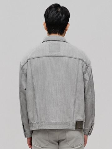 Áo Khoác Jeans Nam Siêu Nhẹ ICON105 Lightweight Form Loose Light Grey
