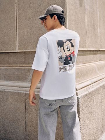 Áo Thun Nam In Hình Disney Mickey Form Boxy