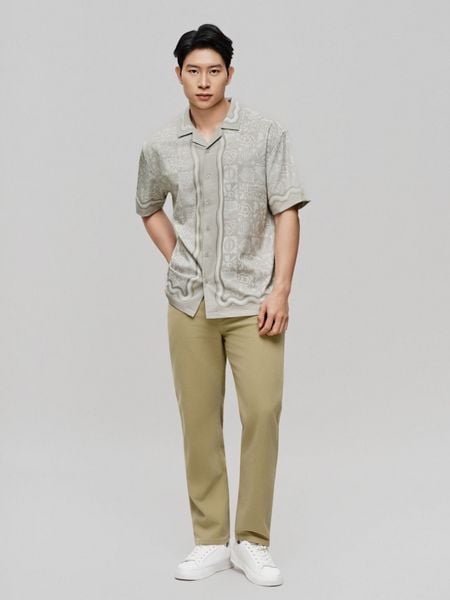 Áo Sơ Mi Nam Tay Ngắn Cuban Brandbloom Check Form Relax