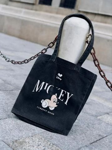 Túi Tote Nam Denim Disney Mickey Groove