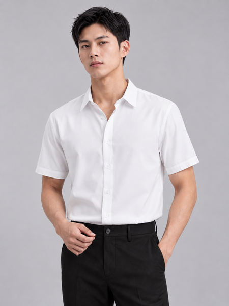 Áo Sơ Mi Nam Tay Ngắn Blanko Form Slim