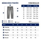 Quần Jeans Nam Airflex Siêu Gọn Nhẹ Light Grey Form Regular