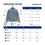 Áo Khoác Jean Nam Drafting All Black Basic Form Regular