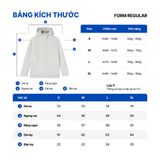 Áo Khoác Nam Chần Bông Có Nón Zip Up Padded Form Regular