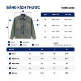 Áo Khoác Denim Nam Vintage Wash Form Loose