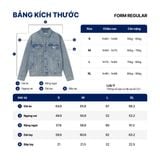 Áo Khoác Nam Trucker Denim ICDN Tag Form Regular