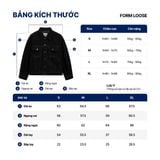 Áo Khoác Nam Denim Dust Black Trucker Form Loose