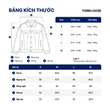 Áo Khoác Jeans Nam Siêu Nhẹ ICON105 Lightweight Offwhite Form Loose