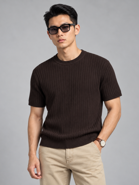 Áo Thun Len Nam Milano Knit Form Regular