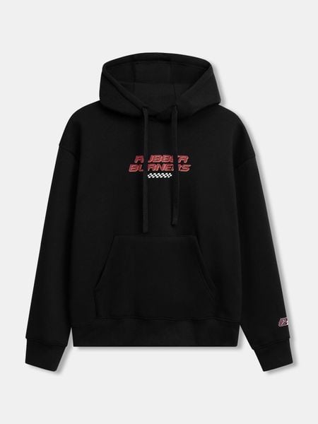 Áo Hoodie Nam Rubber Nỉ Cào Bông Form Loose