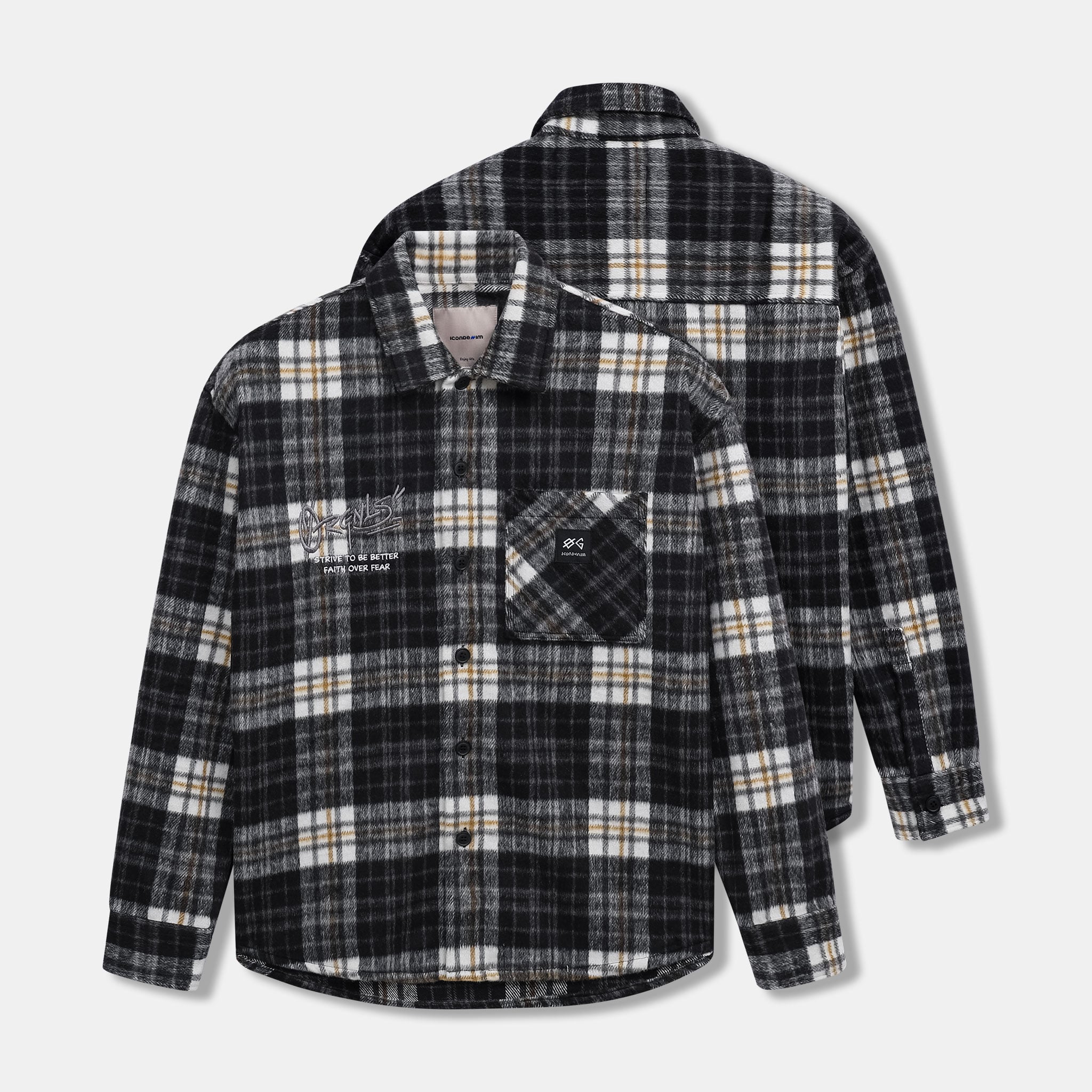 Áo Khoác Flannel Nam Detention Form Loose