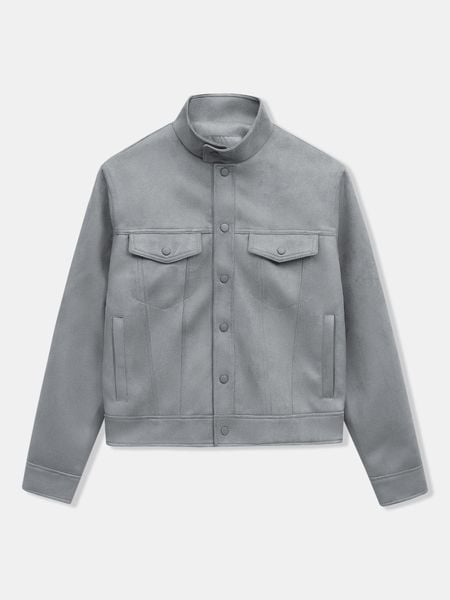 Áo Khoác Nam Da Lộn Stonewell Form Regular