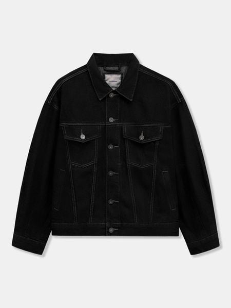 Áo Khoác Nam Denim Dust Black Trucker Form Loose