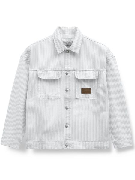 Áo Khoác Nam Denim Sọc Thêu Chữ Sundaze Rush Form Relax