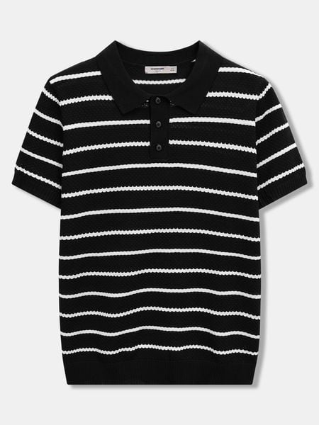 Áo Polo Len Nam Retro Line Form Regular