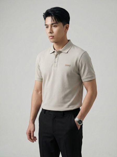 Áo Polo Nam Double Face CVC Essence Form Regular