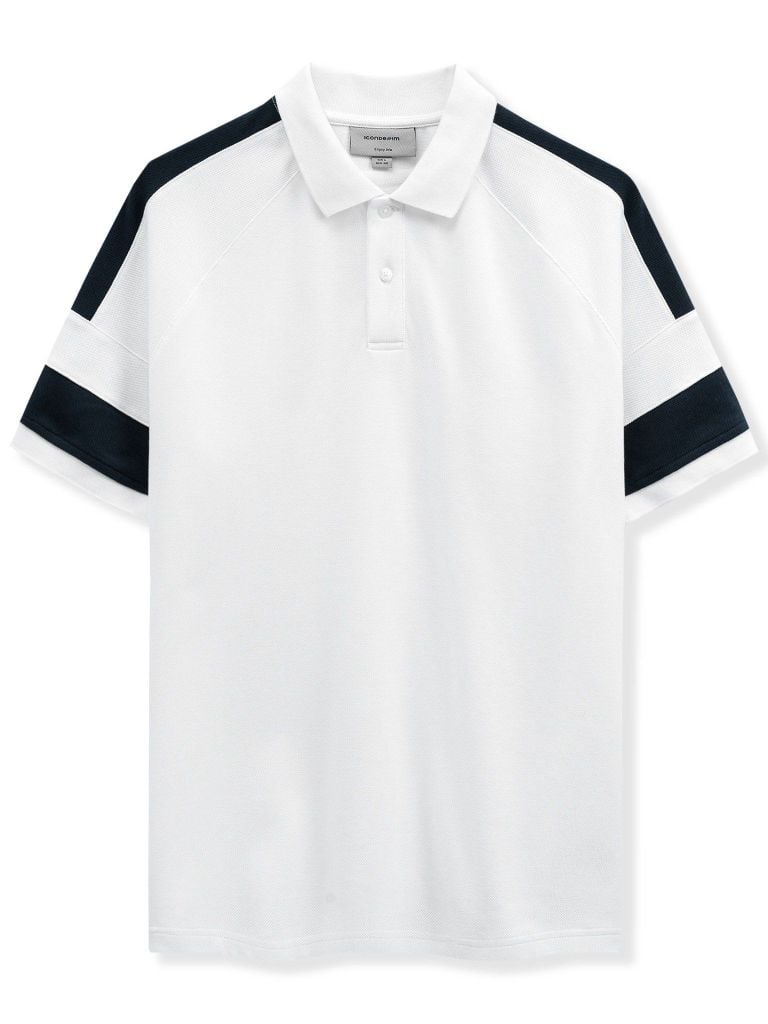 Áo Polo Nam Double Faced Eyelet ColorPlay Raglan Form Regular