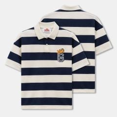 Áo Polo Nam Garfield College Cat Stripe Form Boxy