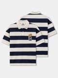 Áo Polo Nam Garfield College Cat Stripe Form Boxy