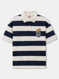 Áo Polo Nam Garfield College Cat Stripe Form Boxy