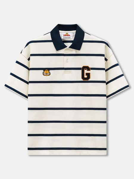 Áo Polo Nam Garfield Retro Mascot Form Boxy