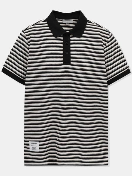 Áo Polo Nam Hoạ Tiết Braided Stripes Form Regular