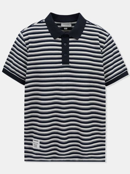 Áo Polo Nam Hoạ Tiết Braided Stripes Form Regular